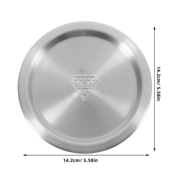 AURARMLET Heat Resistant Pot Lid Universal 304 Stainless Steel Silver 1Pcs