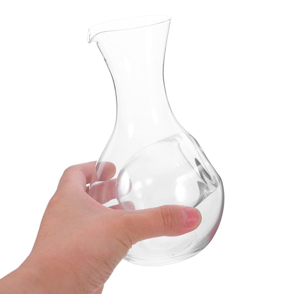 AURARMLET Small Wine Serving Carafe for Celebrations with Transparent Glass 1 Set
