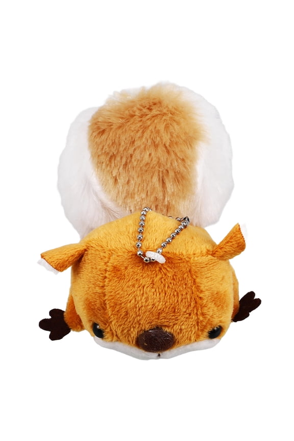 Soft Plush Squirrel Hanging Keychain Pendant Creative Chocolate Colored Decorative Accessory