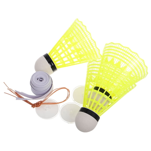 AURARMLET Solo Badminton Rebound Trainer with Stretchy Rope and Shuttlecock for Indoor Use