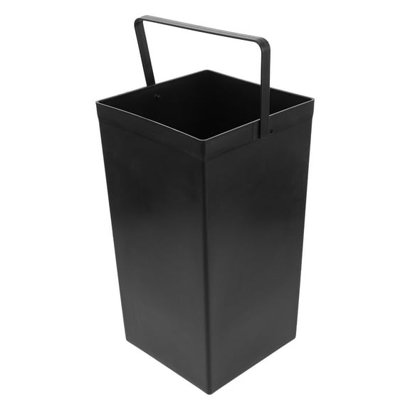 AURARMLET Square Utility Bucket with Handle for Indoor Outdoor Use Black Plastic 16In Water Carrying Portable