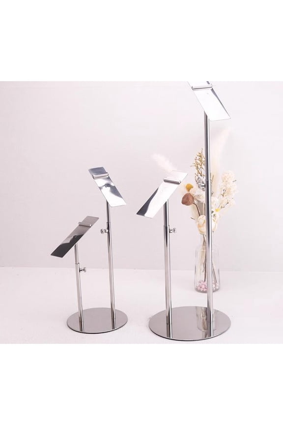 Metal Shoe Display Stand with Adjustable Height for High Heels Sandals and Sneakers