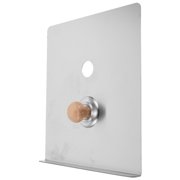 AURARMLET Stainless Steel Wind Guard Baffle Plate for Wood Burning Stoves Plated Silver Heat Insulation