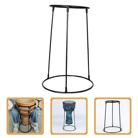 AURARMLET Plastic Wall Mount Stand for Percussion Instruments, Black Carbon Steel Support Holder, 1 Piece