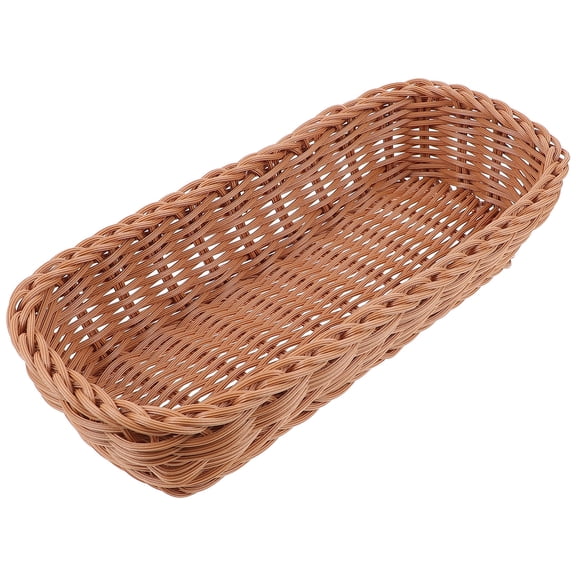 AURARMLET Brown ABS Dining Room Storage Basket Organizer, Kitchen and Home Storage Solution, 1 Piece
