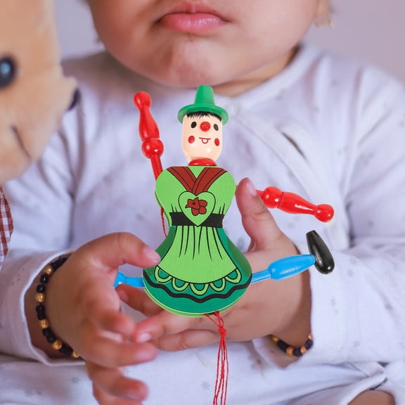 AURARMLET Movable Limbs Wooden Marionette Puppet Wood