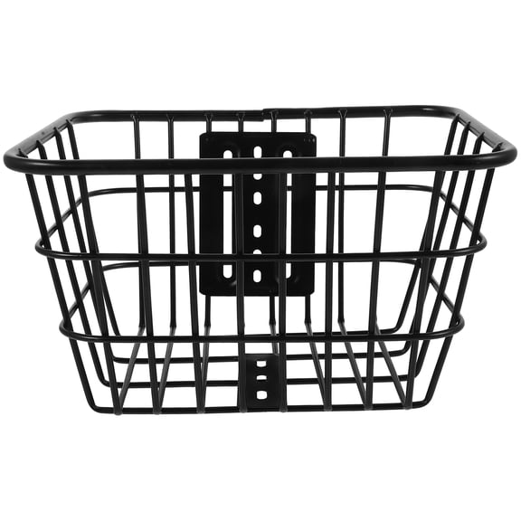 AURARMLET Iron Basket Bike Bicycle Black 1Set