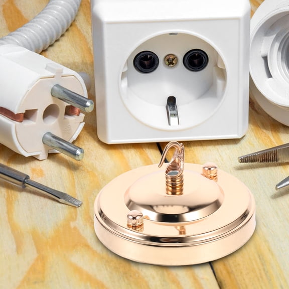 AURARMLET Elegant Design Ceiling Hooks Iron Round 1Pack for Light Fixture Accessories