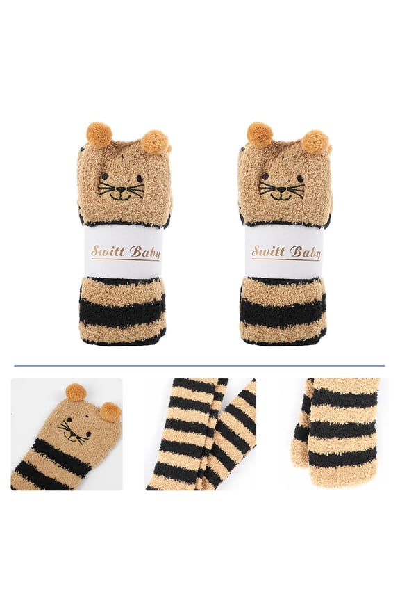 Fleece Socks Women Cozy Cat Fuzzy Comfortable Multi Color for Everyday Wear 1 Pair