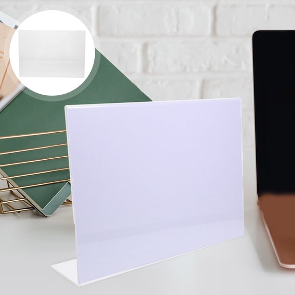 AURARMLET Transparent Acrylic Display Stand for Events and Signage Perfect for Cafes Restaurants and Weddings 4 x 6 Inches