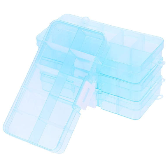 AURARMLET Transparent Cover Parts Organizer Boxes, PP Storage Containers for Hardware and Craft Items