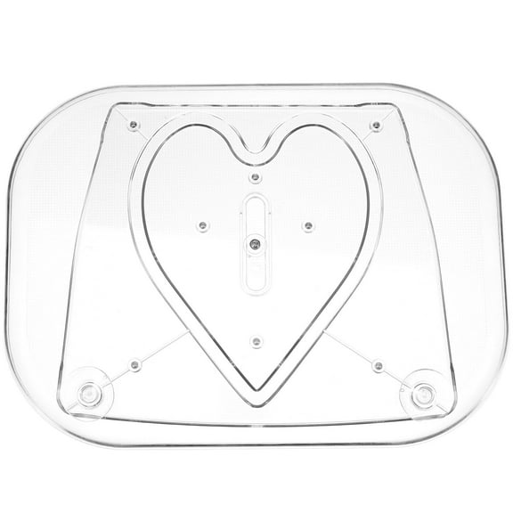 AURARMLET Transparent Rotating Condiment Organizer Tray with Stable Non Slip Base for Kitchen Cabinet