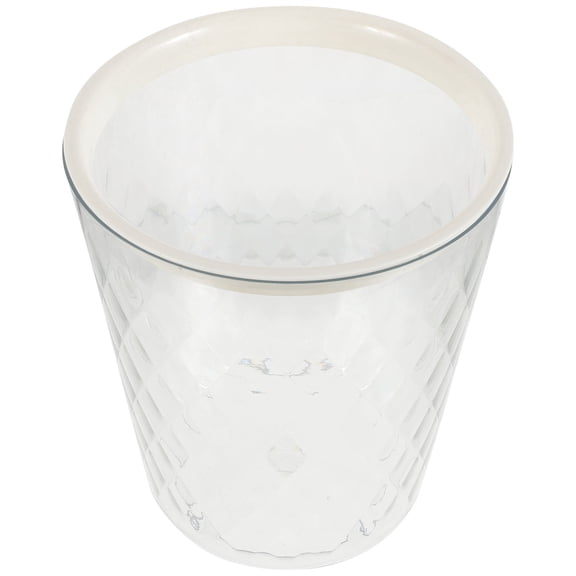 AURARMLET White Plastic Waste Paper Bucket Convenient Multi Function Trash Can for Home