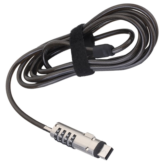 AURARMLET USB Laptop Lock Combination Cable Anti Theft for Notebook Protection