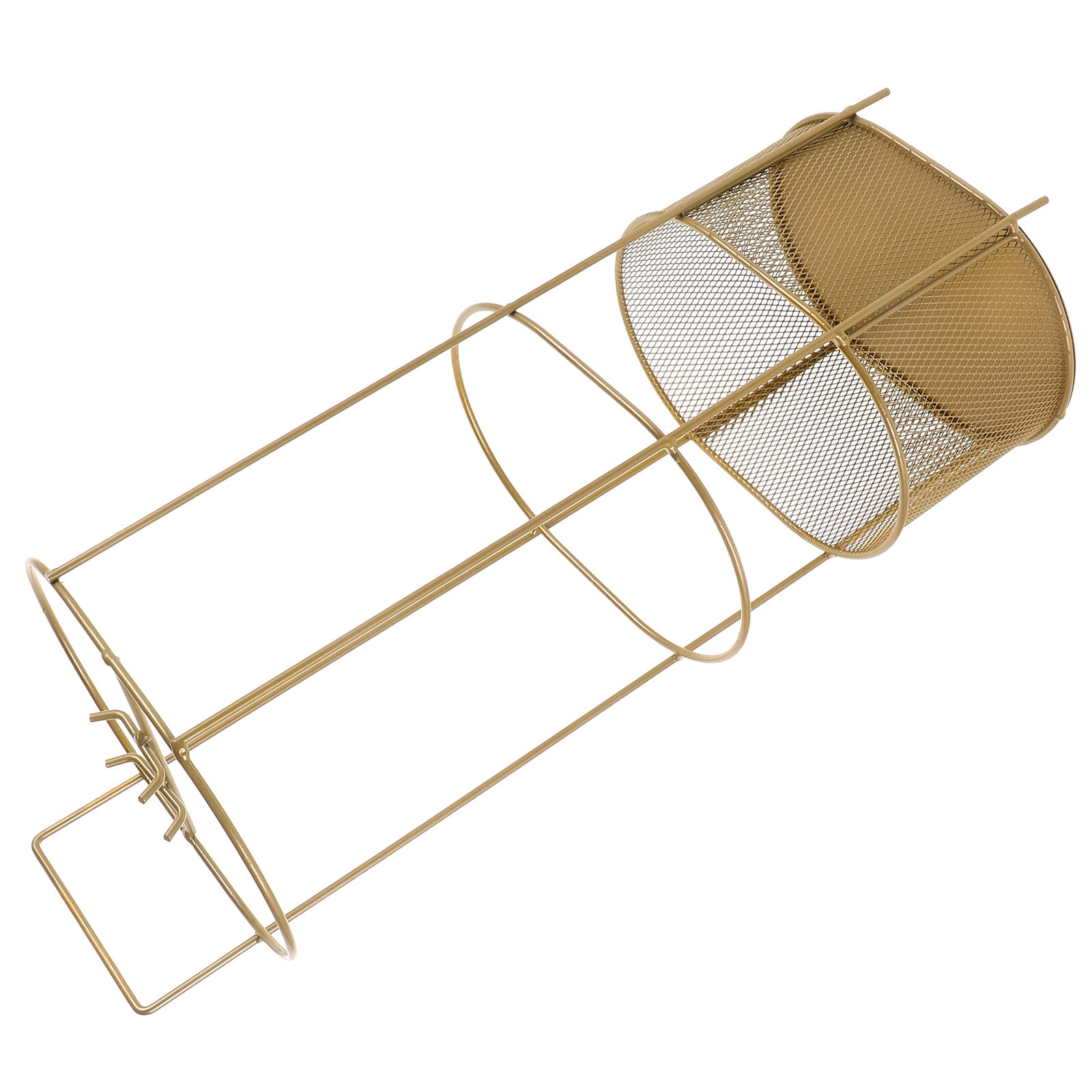 AURARMLET Golden Umbrella Stand Holder with Sturdy Structure for Indoor Entryway Organization