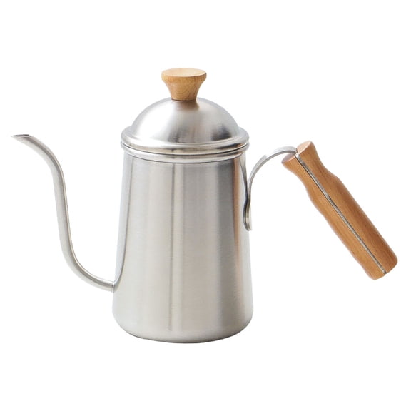 AURARMLET Outdoor Camping Kettle with Fine Mouth, Stainless Steel Portable Travel Tea Pot, 1 Piece