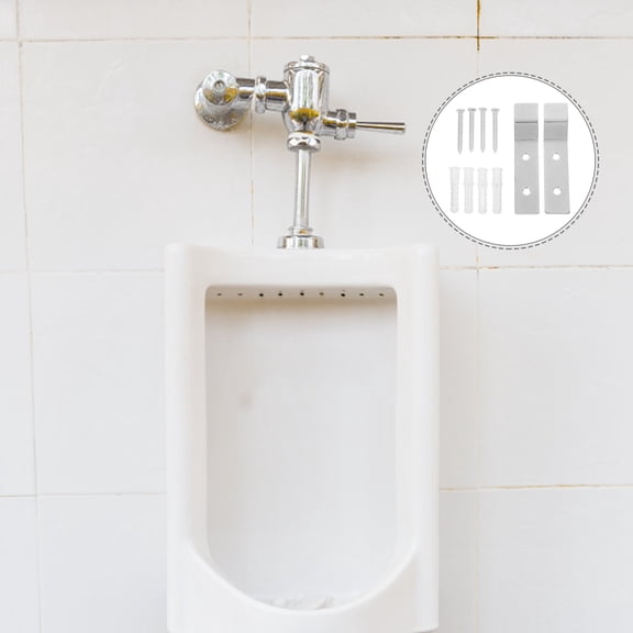 AURARMLET Stainless Steel Urinal Hanging Brackets, Urinal Parts for Home and Public Restrooms, Easy Installation