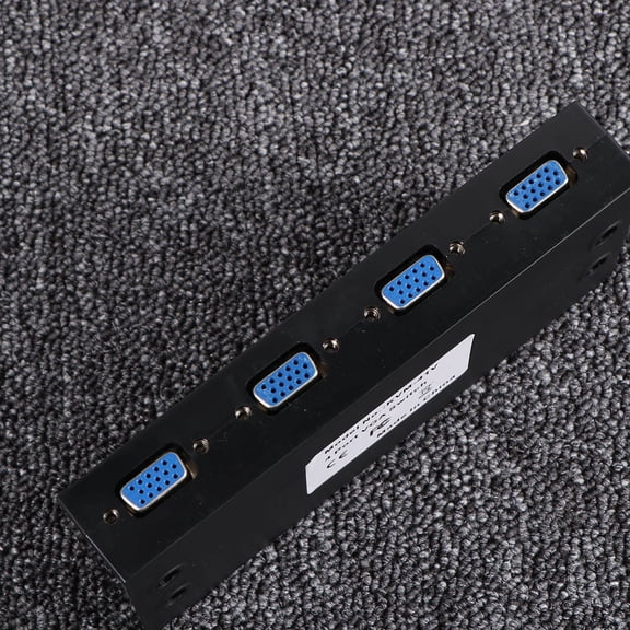 AURARMLET VGA Converter Box 1Pcs 11.8x2.6x0.9in Metal Plastic Adapter for Security Setups Computer Users