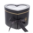 thumbnail image 1 of AURARMLET Heart Shaped Flower Box Black Durable Wrapping Box for Valentine's Day, 1 of 7