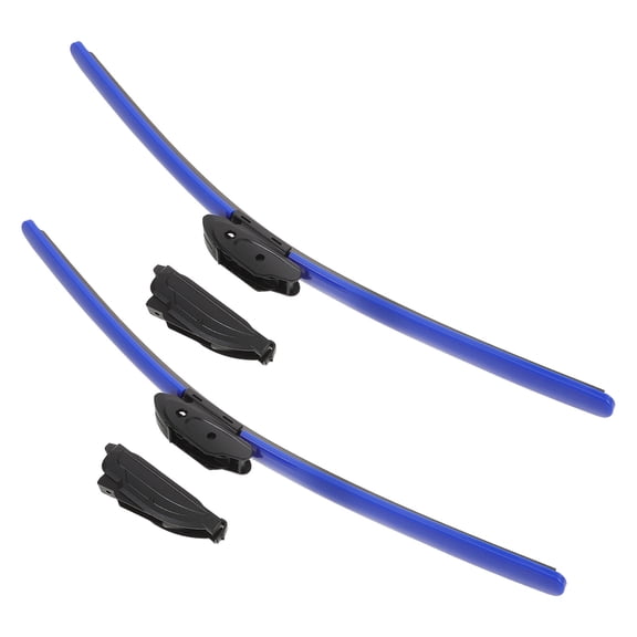 AURARMLET Vehicle Windscreen Wiper Blades Blue Rubber Strips for Clean and Quiet Operation