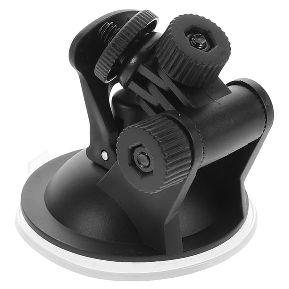 AURARMLET Versatile Black Suction Cup Mount for Car Cameras with Antivibration and Durable Build
