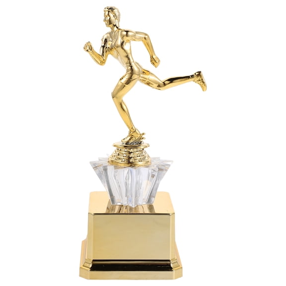 AURARMLET Plastic Golden Trophy Award for Runner Achievement in School Ceremonies