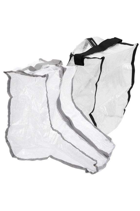 Vertical Shoe Storage 2Pcs Bootie Covers for Shoes Black PVC - Reusable