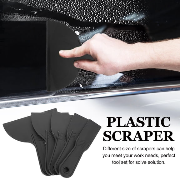 AURARMLET 5pcs Wallpaper Scrapers Set ABS Plastic for Home Improvement, Wall Removal, and Car Maintenance Tools