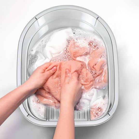 AURARMLET Plastic Wash Basin with Washboard for Laundry, Hand Washing Clothes, Tub for Household Use