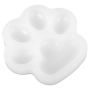 AURARMLET Silicone Cat Paw Paint Palette White for Makeup Use and Artists