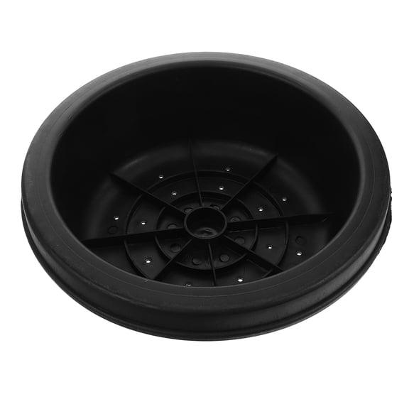 AURARMLET Manhole Cover Black Circular Plastic for Outdoor Gardens and Community Parks 1Pack