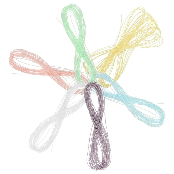 AURARMLET Silk and Metallic Embroidery Thread Set with Assorted Colors for Craft Projects