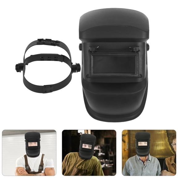 AURARMLET Safe and Useful Black Plastic Welding Headband Adjustable
