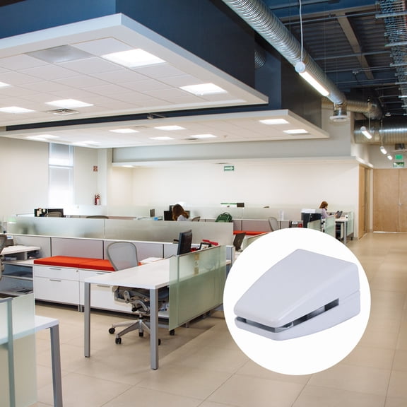 AURARMLET White Aluminum Alloy Vertical Screen Clip for Office Privacy Panel Adjustable Bracket 215mm 6 Pieces