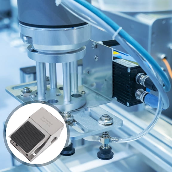 AURARMLET White Foot Operated Air Valve Pedal Controller Efficient and Durable Design