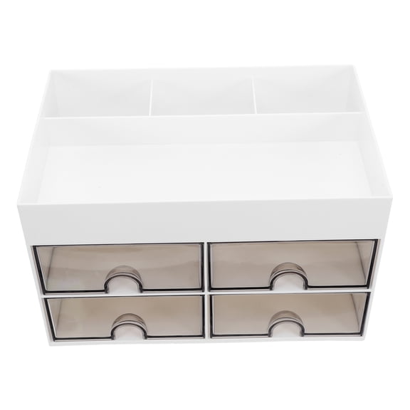 AURARMLET Space Saving White Office Desk Organizer for Pens Pencils and Small Stationery Storage