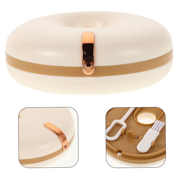 AURARMLET Compact White Retainer Case for Invisible Aligners and Small Items