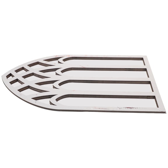 AURARMLET White Window Pane Mirror Decorative Wall Mirror for Entrance Living Room Decor