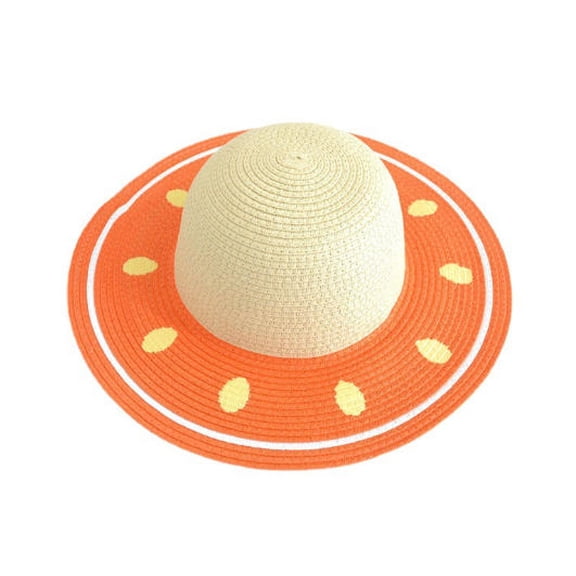 AURARMLET Wide Brim Sun Hat: Oversized Wide Brim Straw Hat For Women - Fun Watermelon Style Sunhat For Beach Pool And Summer Parties