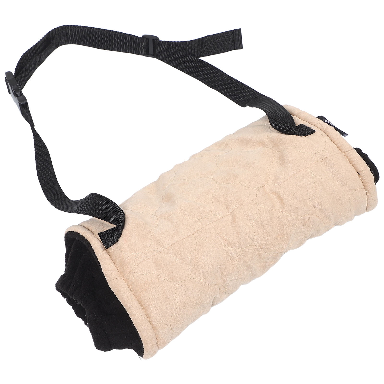 AURARMLET Khaki Suede Velvet Cloth Hand Muff Warmer Set for Autumn and Winter Comfort