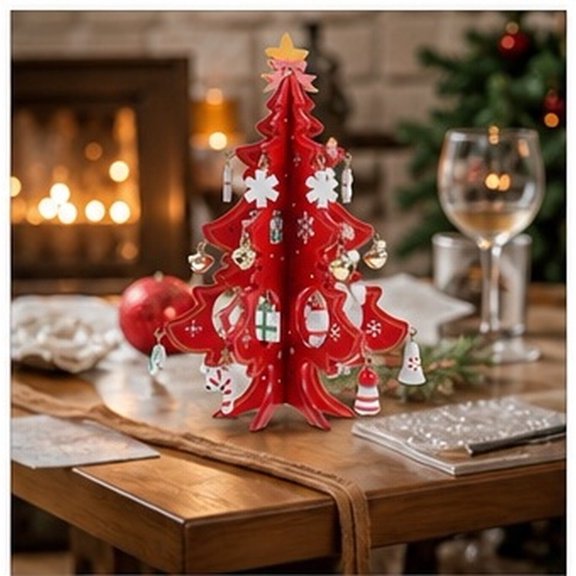 AURARMLET Wooden Christmas Party Tree 3d Ornament for Living Room Decor