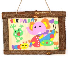 AURARMLET Wooden Embryo DIY Photo Frame 2pcs Handmade Bark Frame for Desk Home Decor