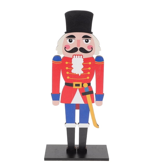 AURARMLET Wooden Nutcracker Figurines for Holiday Tabletop Decoration, Multi-Color Design, 12 Inch Festive Decor
