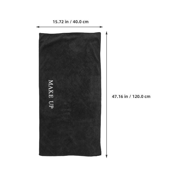 AURARMLET Black Vanity Table Mat - Stain-Resistant Protective Cloth for Dressing Tables and Makeup Stations