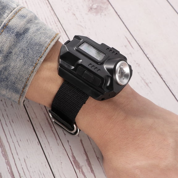 AURARMLET Wrist Light Watch with Built in Rechargeable Battery and USB Charging Port