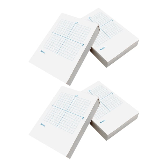 AURARMLET Xy Coordinate Practice Notebooks with Grid Design for Math Writing in White