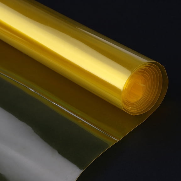 AURARMLET Yellow Car Headlight Fog Light Tint Film, Self-Adhesive Vinyl Wrap for Auto Lamp Lens Cover
