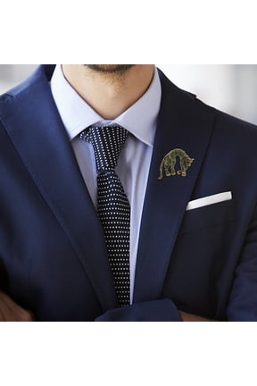 Rhinestone Leopard Brooch Zinc Alloy Unique Design Men's Clothing Decor