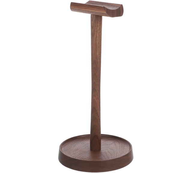 AURARMLET Coffee Wood Headphone Stand Multi Functional Desk Organizer Storage Rack for Home Office