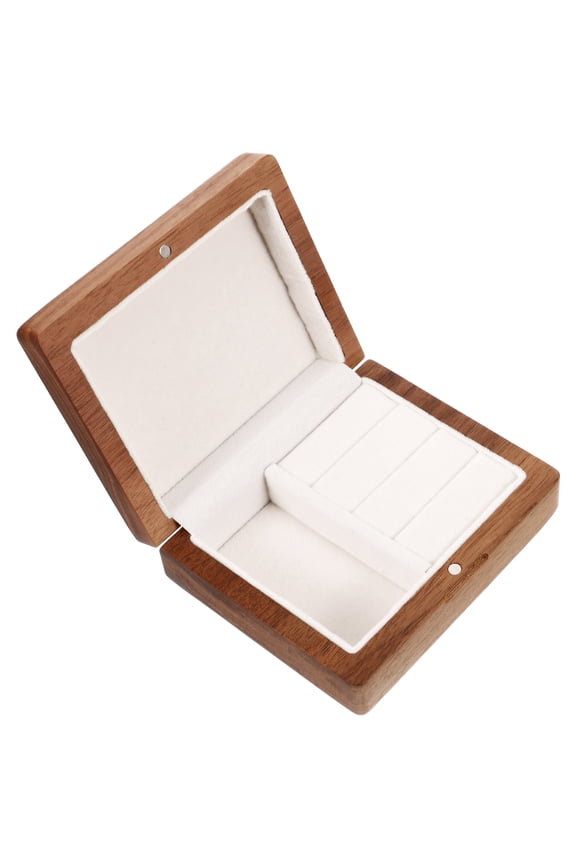 jewelry boxes necklace pendant box wood multi 1Pack for women couples desktop use